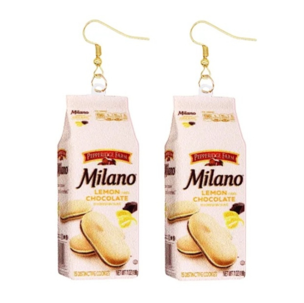 Milano 2D Earrings, Novelty Earrings, Food Earrings